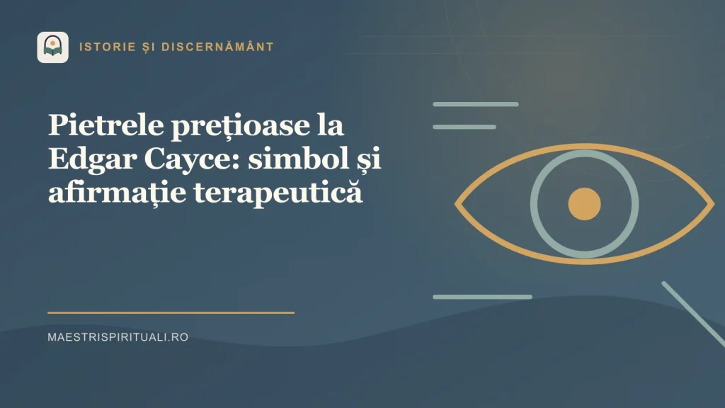 Pietrele prețioase la Edgar Cayce: simbol și afirmație terapeutică