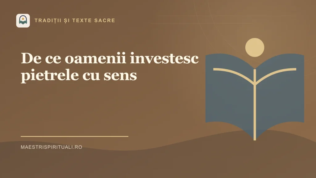 De ce oamenii investesc pietrele cu sens