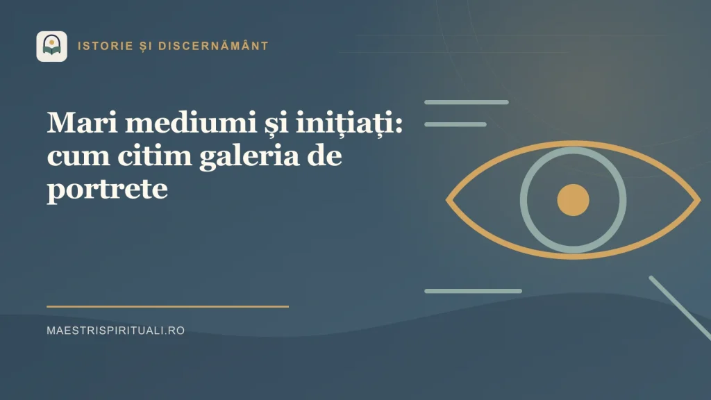 Mari mediumi și inițiați: cum citim galeria de portrete